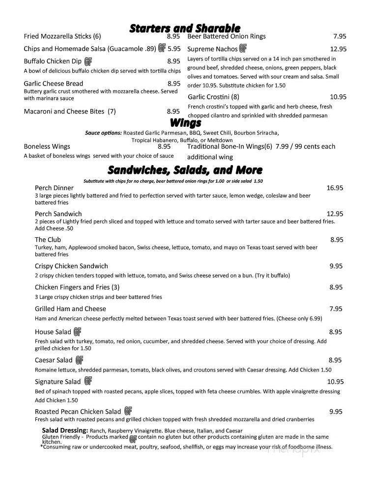 Ballock's Bar and Grille - South Haven, MI menu_pic