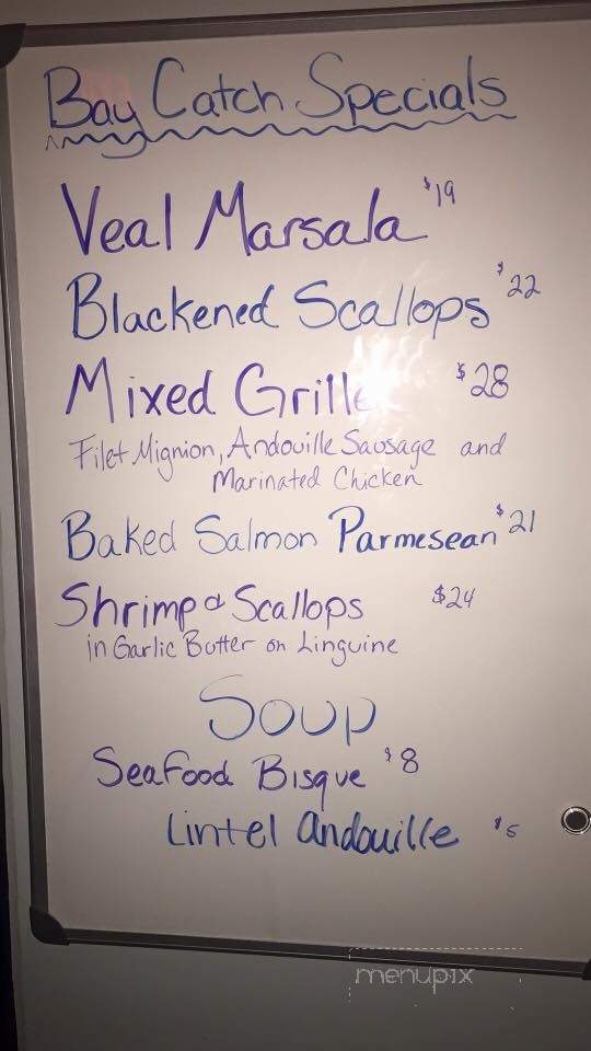 Bay Catch Seafood Bar and Grill - Urbanna, VA menu_pic