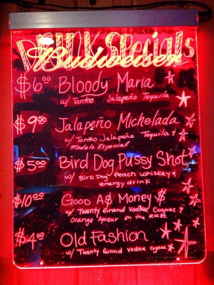 Benny's 19th Hole Saloon - Lawndale, CA menu_pic