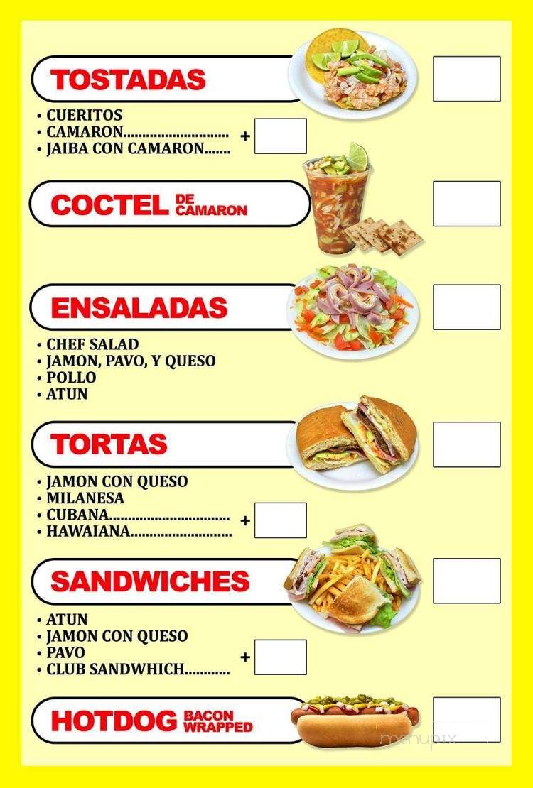 Bioni-Locos - Maywood, CA menu_pic