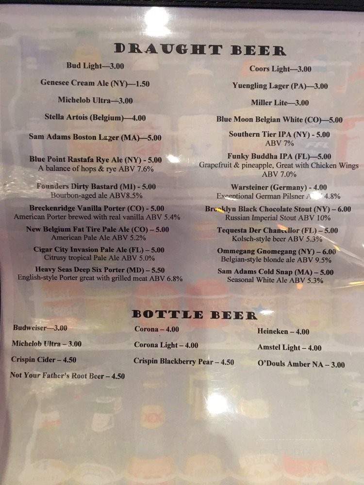 Buffalo Chophouse - Port Saint Lucie, FL menu_pic