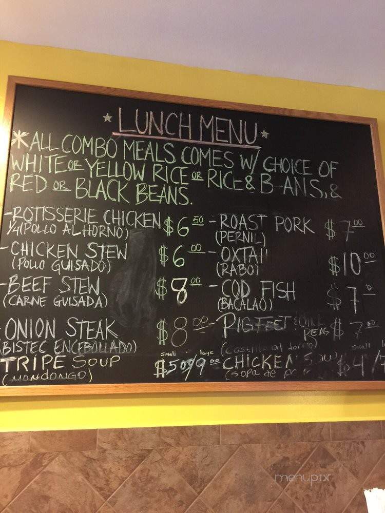 Cafe Mofongo - New York, NY menu_pic