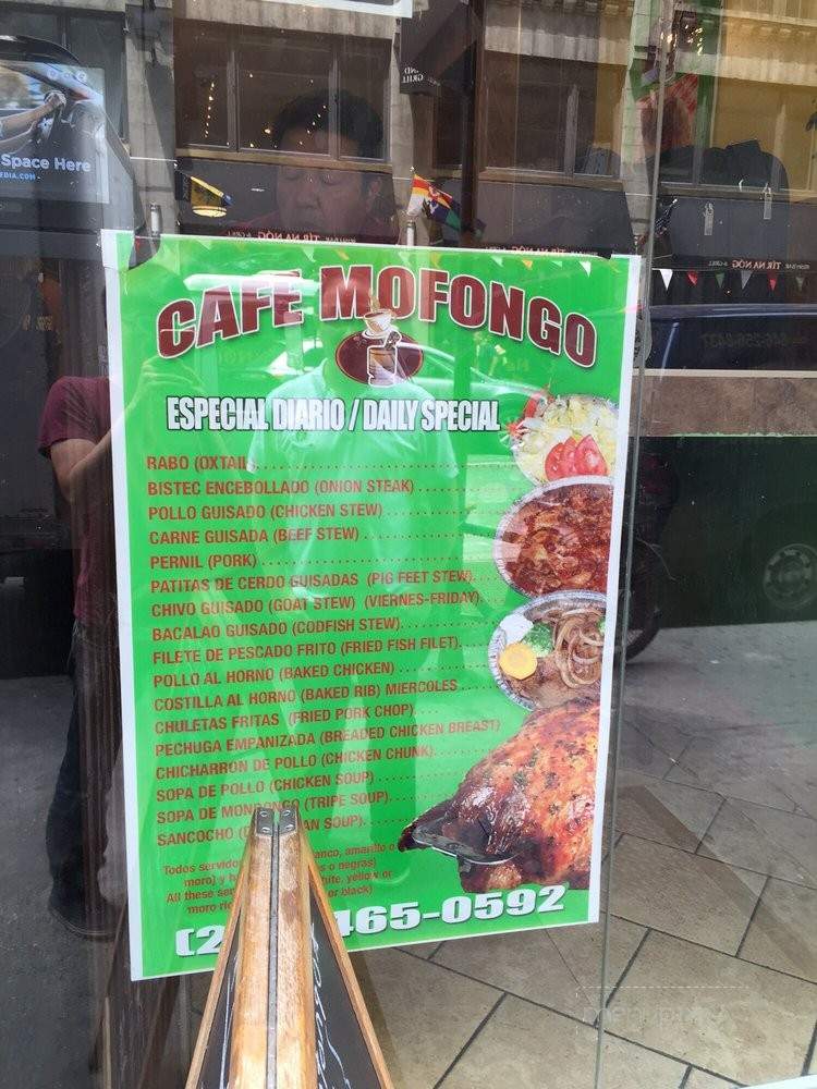 Cafe Mofongo - New York, NY menu_pic