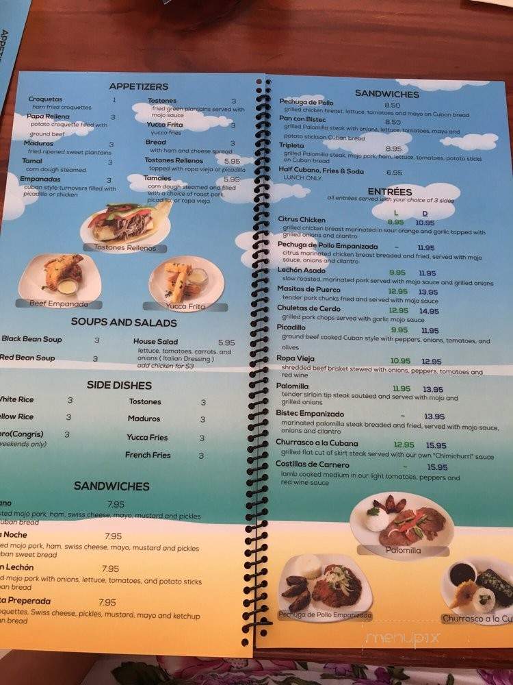 Cafe Playa - Cocoa Beach, FL menu_pic