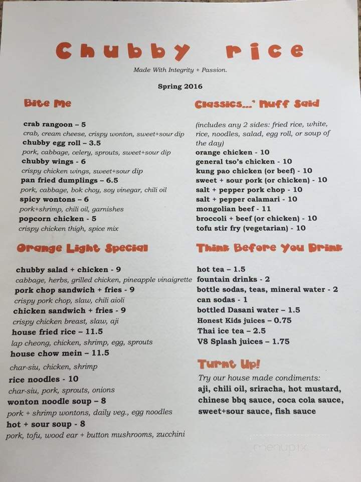 Chubby Rice - Hawthorne, CA menu_pic