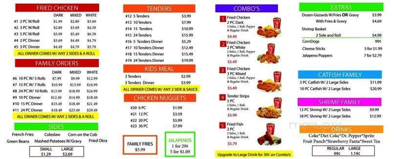 Cluckers Fried Chicken - Garland, TX menu_pic