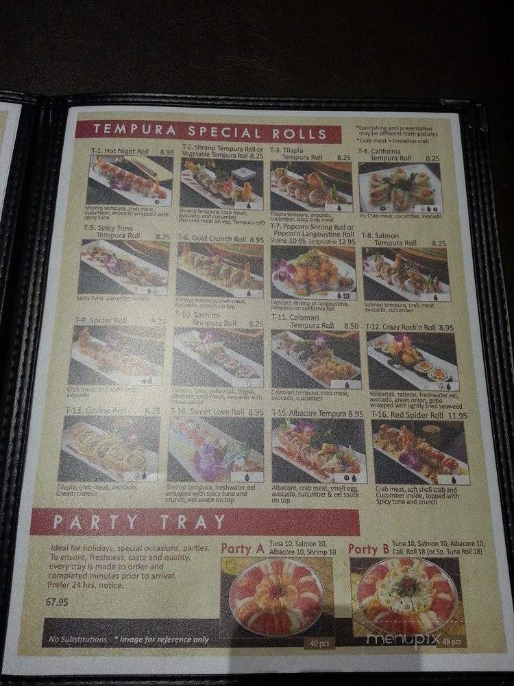 Crazy Rock'N Sushi - Irvine, CA menu_pic