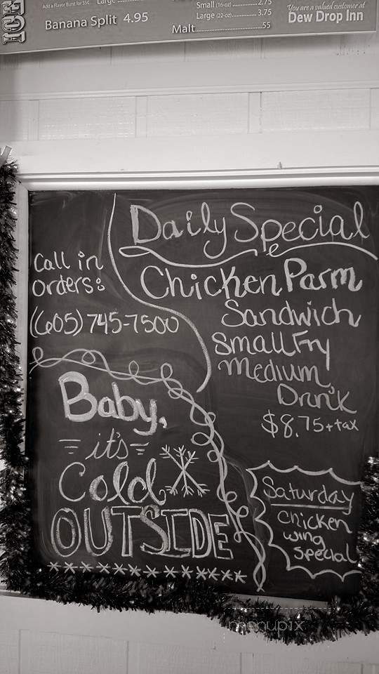 Dew Drop Inn - Hot Springs, SD menu_pic