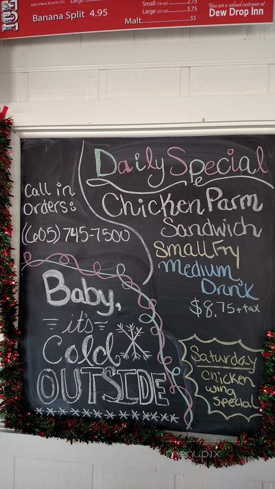 Dew Drop Inn - Hot Springs, SD menu_pic