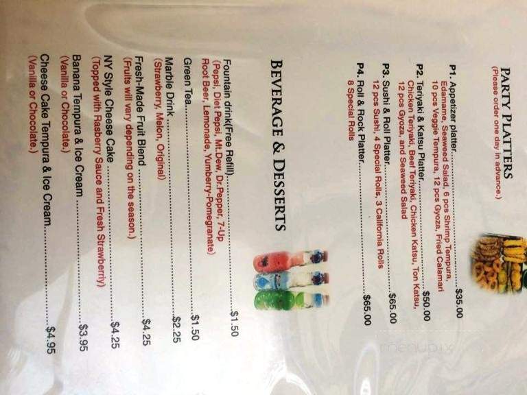 Dong's Sushi - Rexburg, ID menu_pic