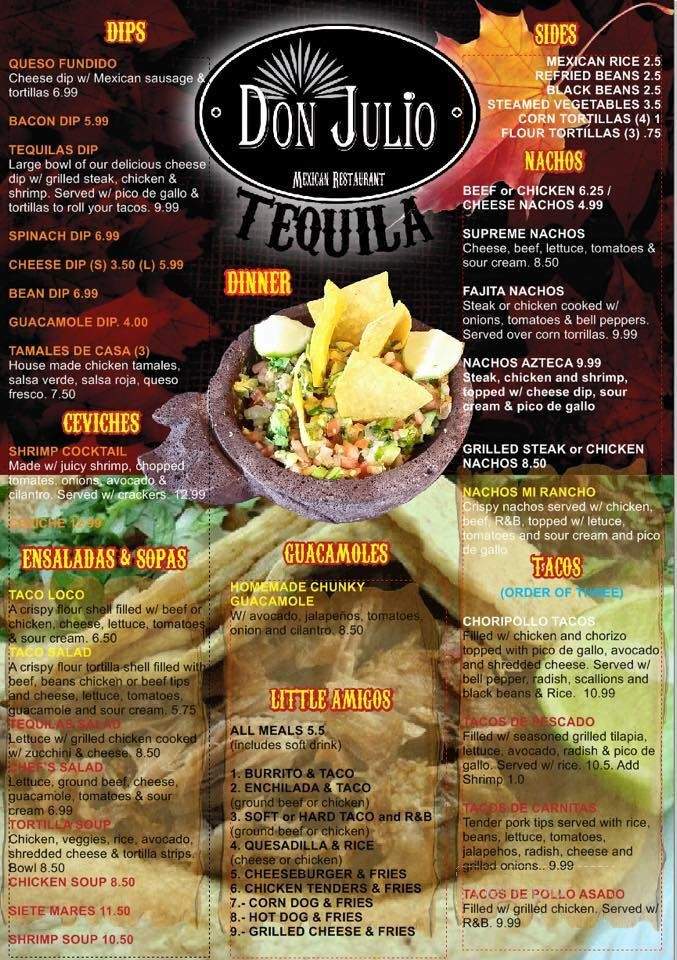 Don Julio - Wake Forest, NC menu_pic