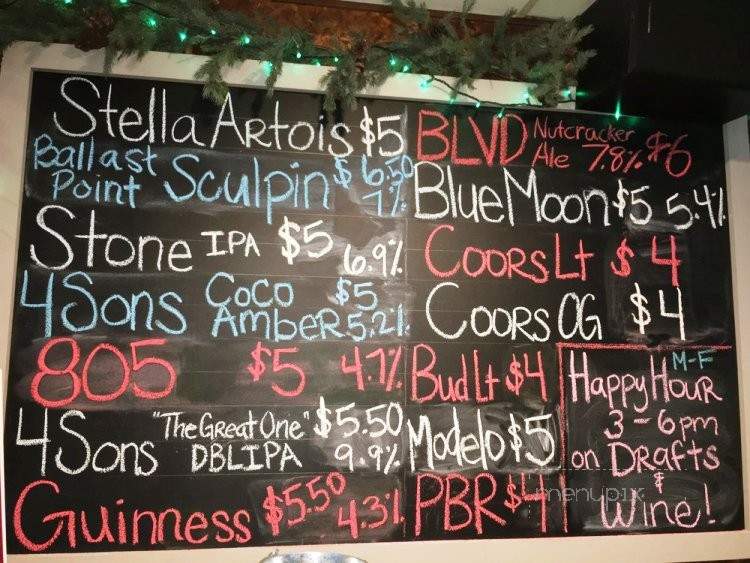 Driftwood - Huntington Beach, CA menu_pic