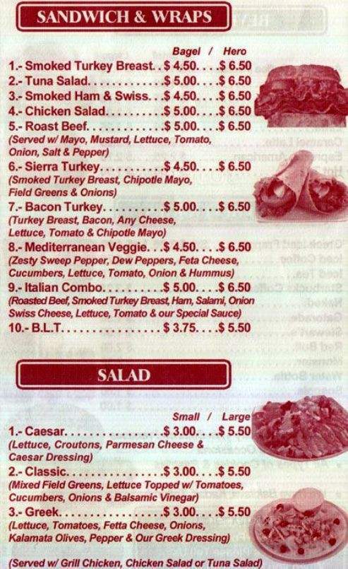 Europe Bakery - Brooklyn, NY menu_pic