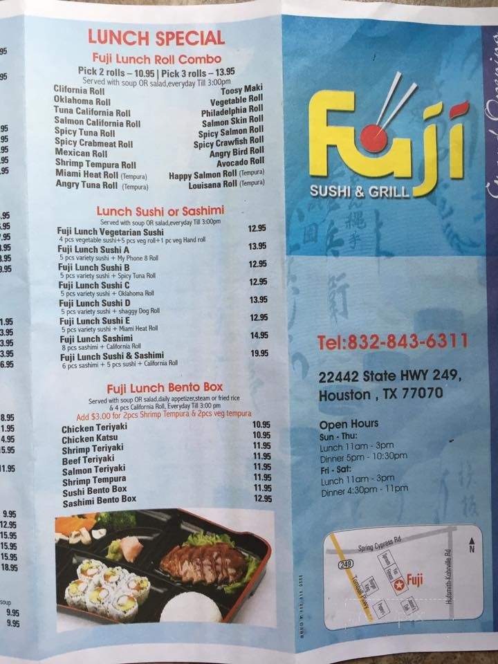 /27230349/Fuji-Sushi-and-Grill-Menu-Houston-TX - Houston, TX