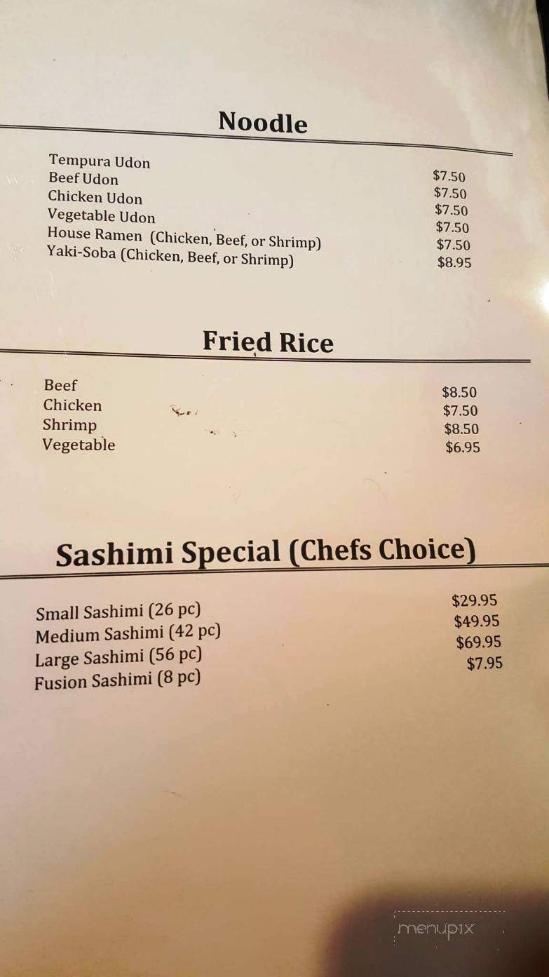 Hon Sushi - Corona, CA menu_pic