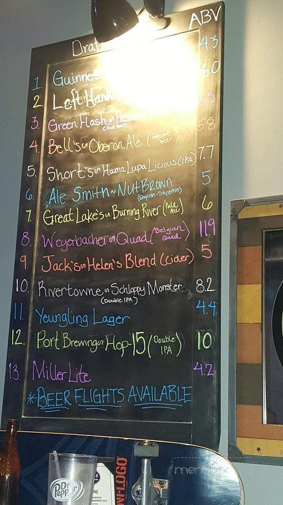 Hugo's Taproom - Greensburg, PA menu_pic