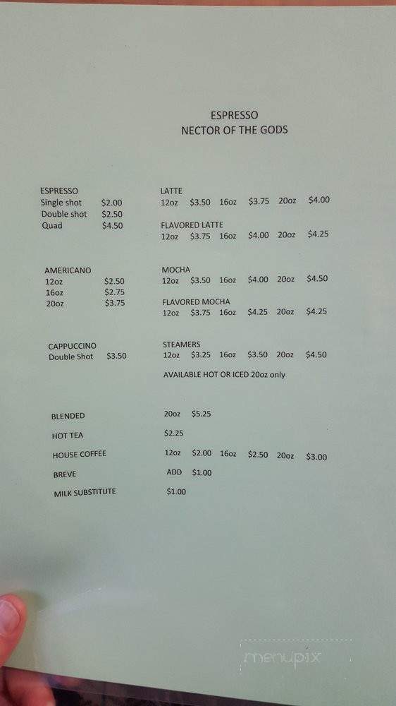 Jenni's Sacred Grounds - Portland, OR menu_pic