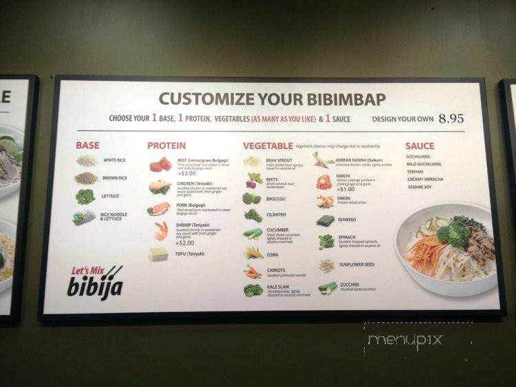 Let's Mix! BiBiJa! - Washington, DC menu_pic