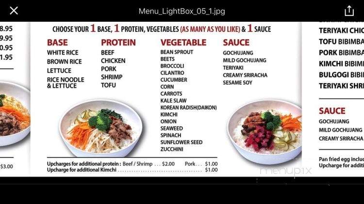 Let's Mix! BiBiJa! - Washington, DC menu_pic
