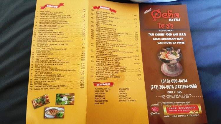Little Ocha Extra - Los Angeles, CA menu_pic