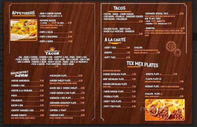 Los Tacos Hermanos - San Antonio, TX menu_pic