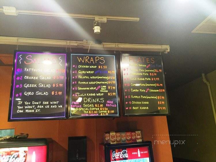 Med Wraps Cafe - Fresno, CA menu_pic