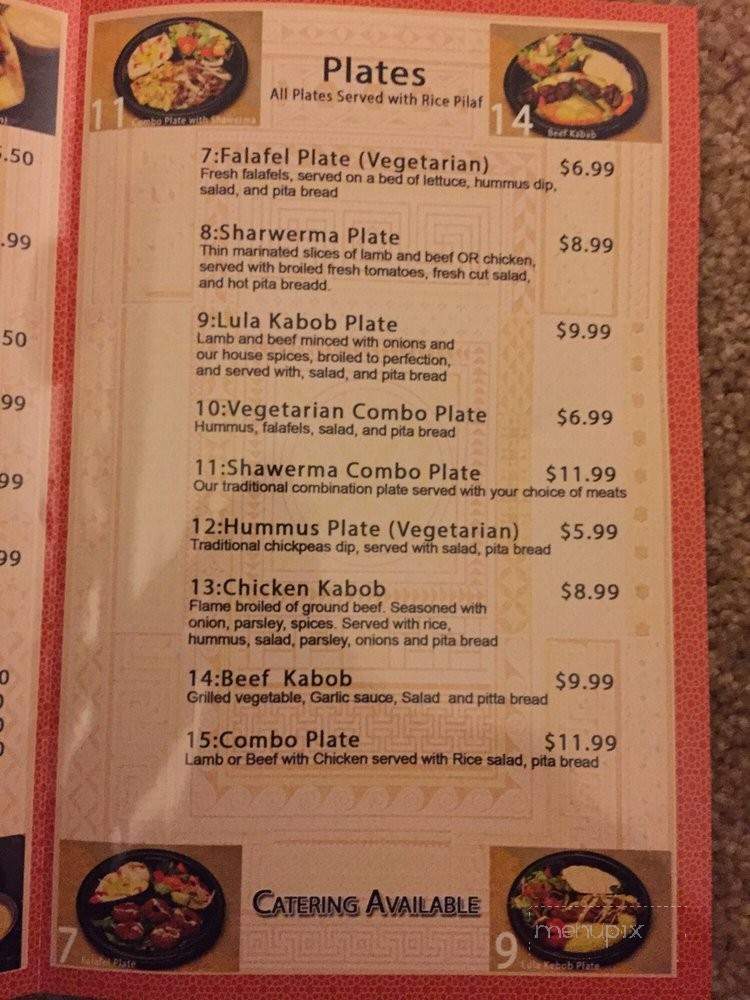 Med Wraps Cafe - Fresno, CA menu_pic