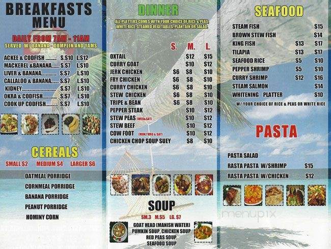 Miracles Jamaican Restaurant and Bakery - Philadelphia, PA menu_pic