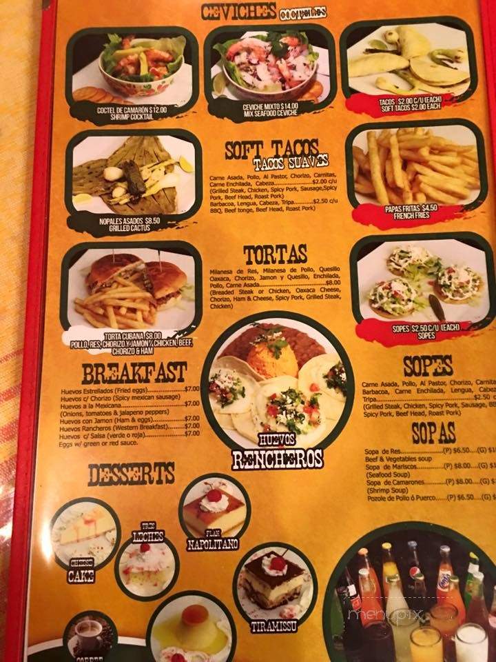 Mi Rancho Mexican Grill - Newton, NJ menu_pic