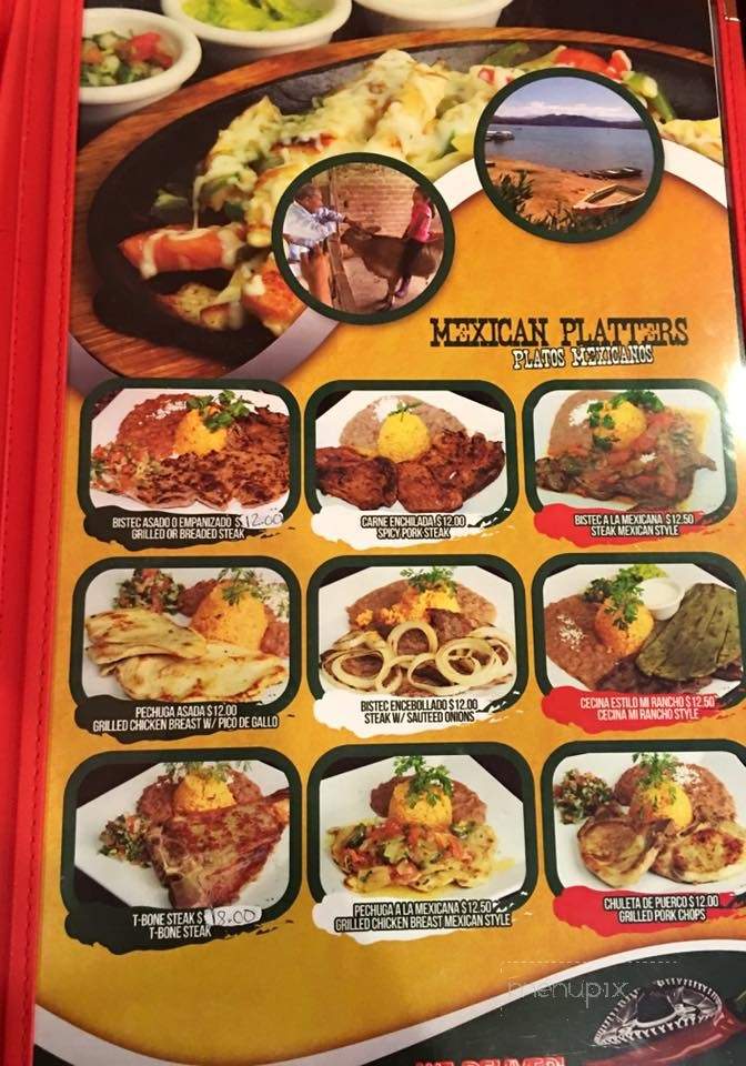 Mi Rancho Mexican Grill - Newton, NJ menu_pic