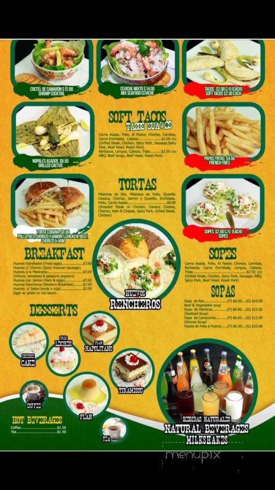 Mi Rancho Mexican Grill - Newton, NJ menu_pic