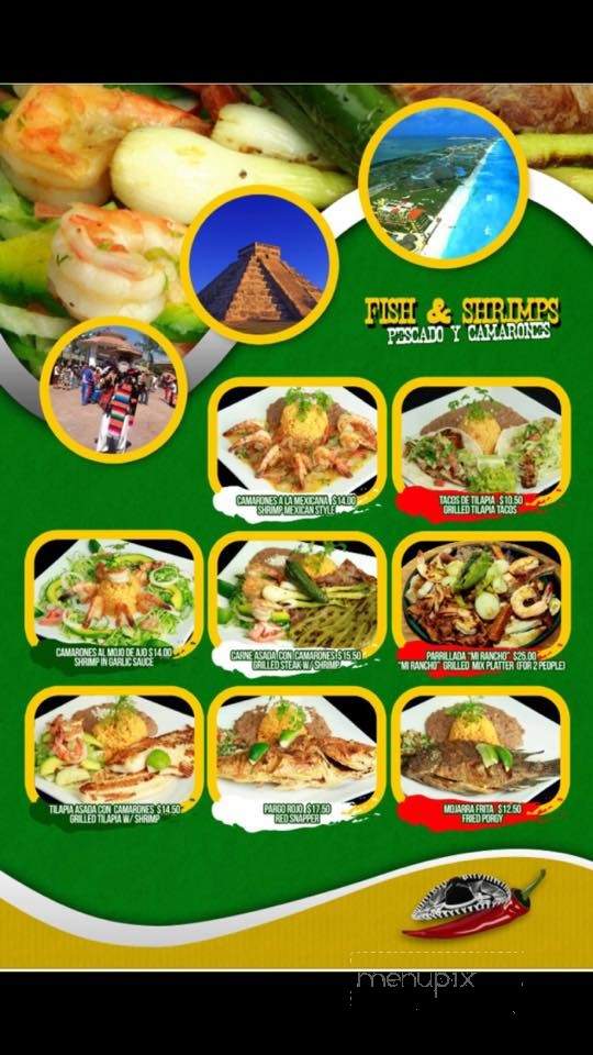 Mi Rancho Mexican Grill - Newton, NJ menu_pic