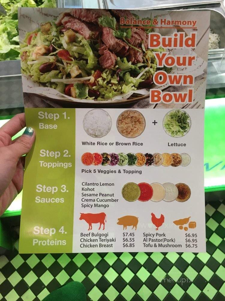 MixaBowl - Santa Ana, CA menu_pic