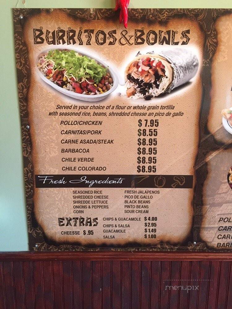Moctezuma Mexican Grill - Alpharetta, GA menu_pic