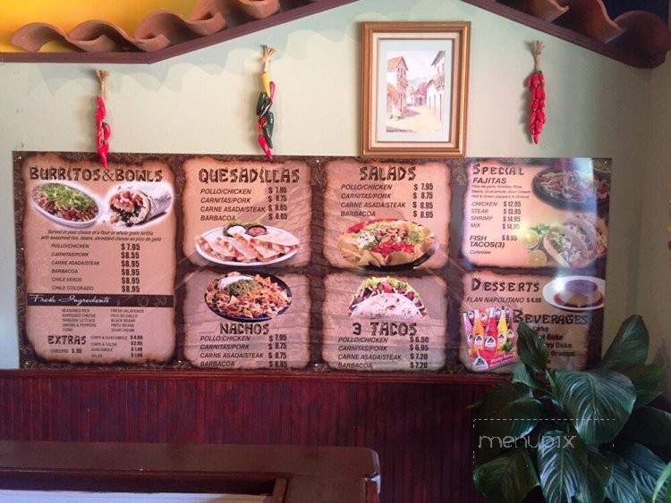 Moctezuma Mexican Grill - Alpharetta, GA menu_pic