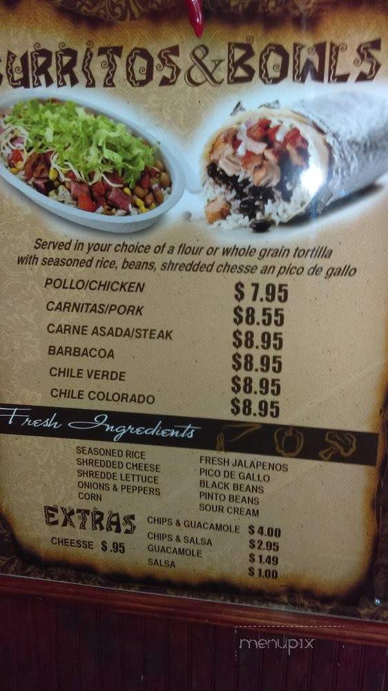 Moctezuma Mexican Grill - Alpharetta, GA menu_pic
