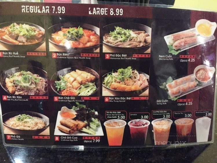 Nha Trang Flavor - Rowland Heights, CA menu_pic