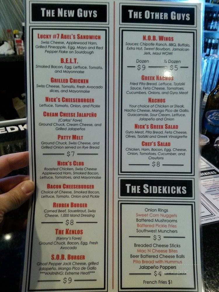 Nick's on the Bricks - Kearney, NE menu_pic