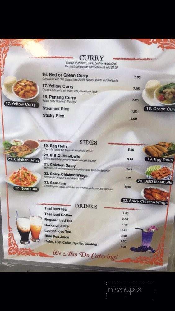 Noodles To Thai For - Sacramento, CA menu_pic
