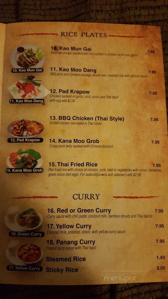Noodles To Thai For - Sacramento, CA menu_pic