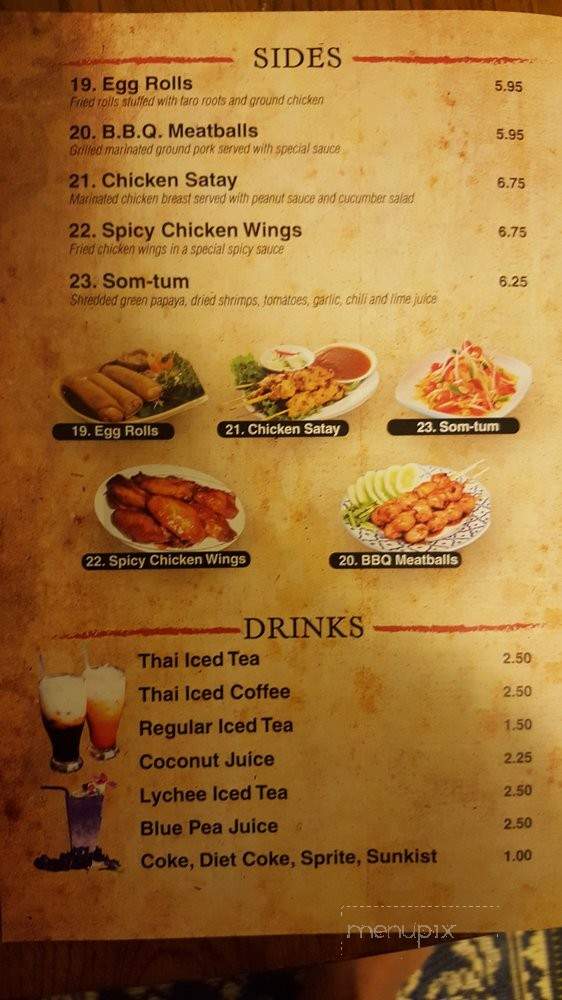 Noodles To Thai For - Sacramento, CA menu_pic
