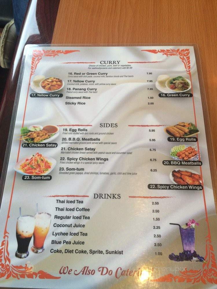 Noodles To Thai For - Sacramento, CA menu_pic