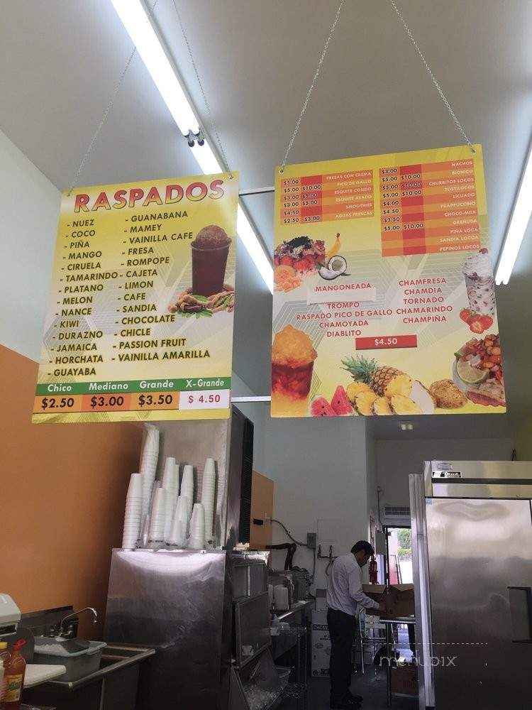 Raspados Las Pinas - Azusa, CA menu_pic