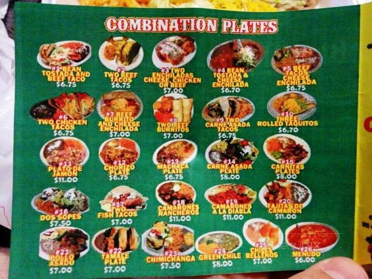 Rodolfo's Mexican Grill - Las Vegas, NV menu_pic