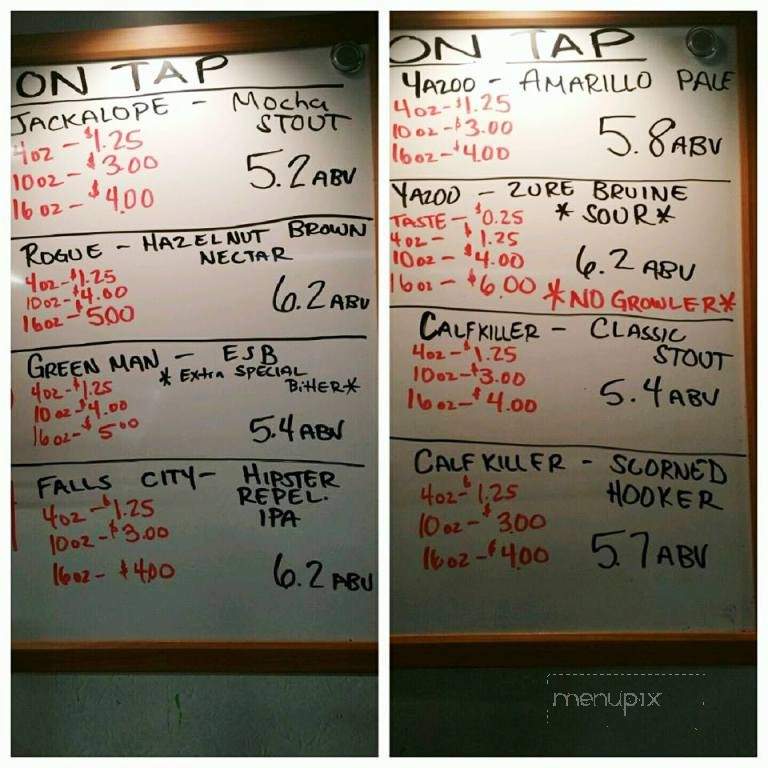 Social Brew - Crossville, TN menu_pic