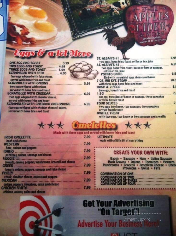 St. Albans Diner - St. Albans, VT menu_pic