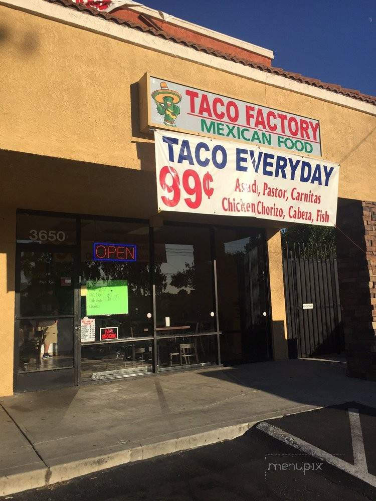Taco Factory - Long Beach, CA menu_pic