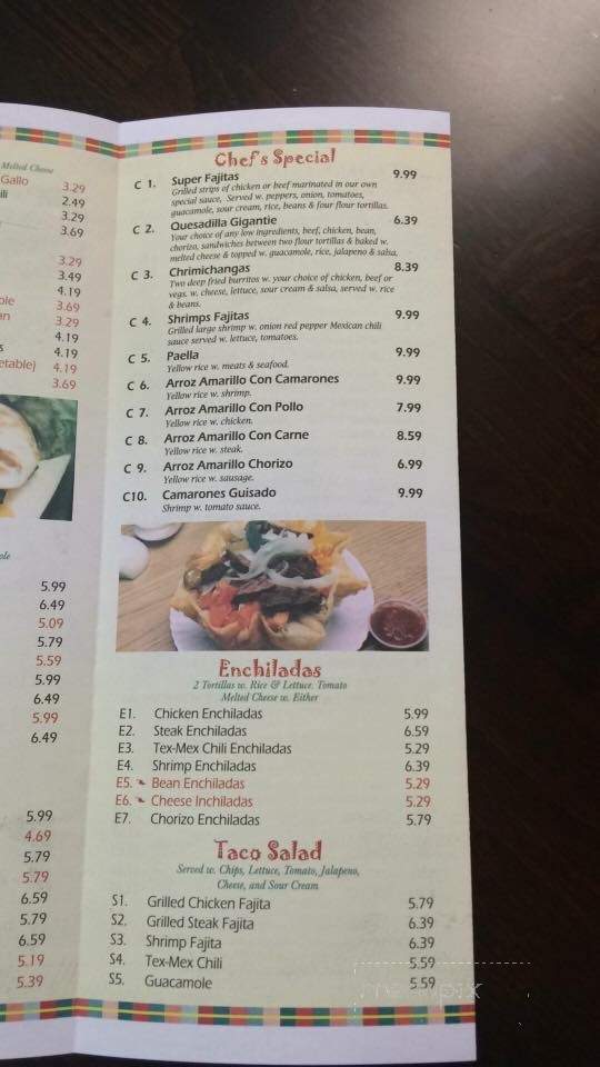 Taco Tortilla - Hinesville, GA menu_pic