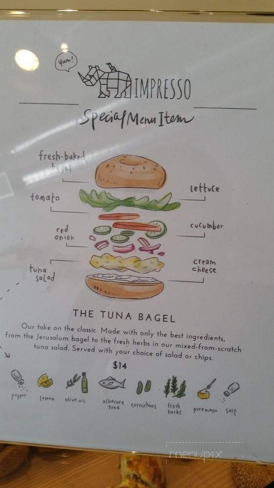 Impresso - Los Angeles, CA menu_pic