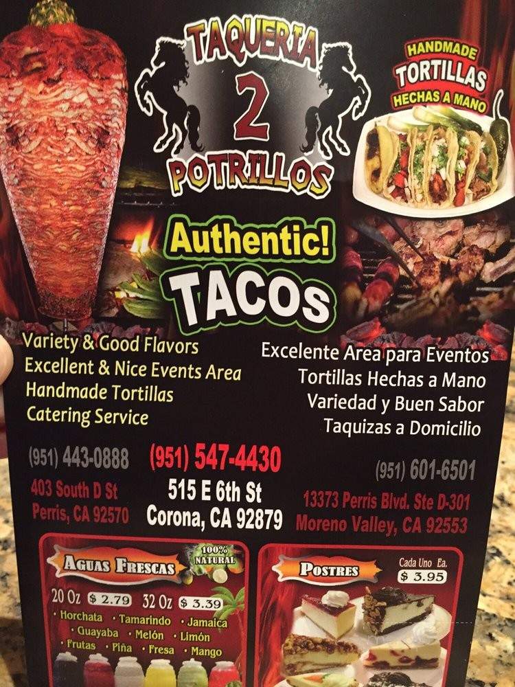 Taqueria 2 Portrillos - Corona, CA menu_pic